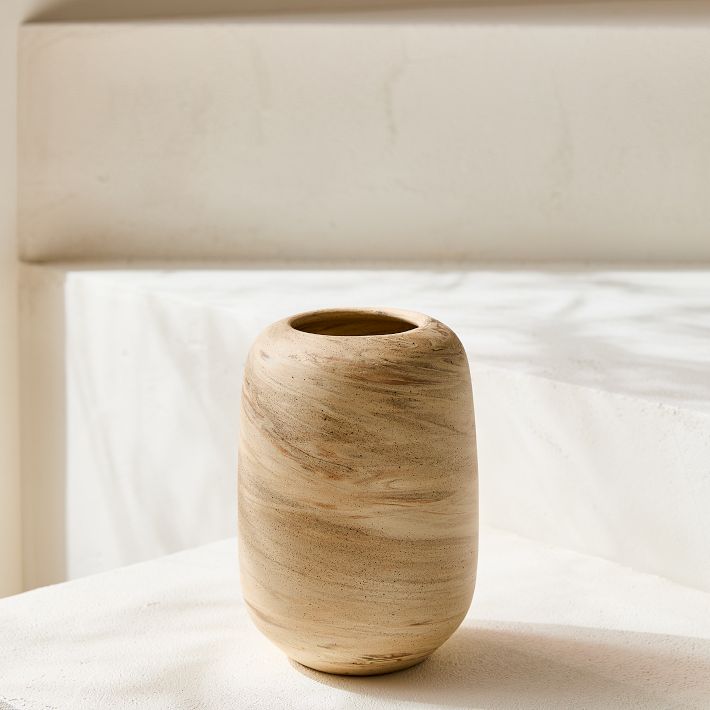 Ceramic Marbled Vase