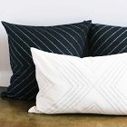 Anchal Project Geometric Stitch Throw Pillow