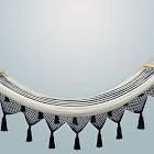 Double Weave Fringed Hammock - Colonial Navy Blue