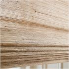 Custom Natural Luxe Unlined Roman Shade