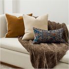Velvet Textures Pillow Cover &amp; Throw Set