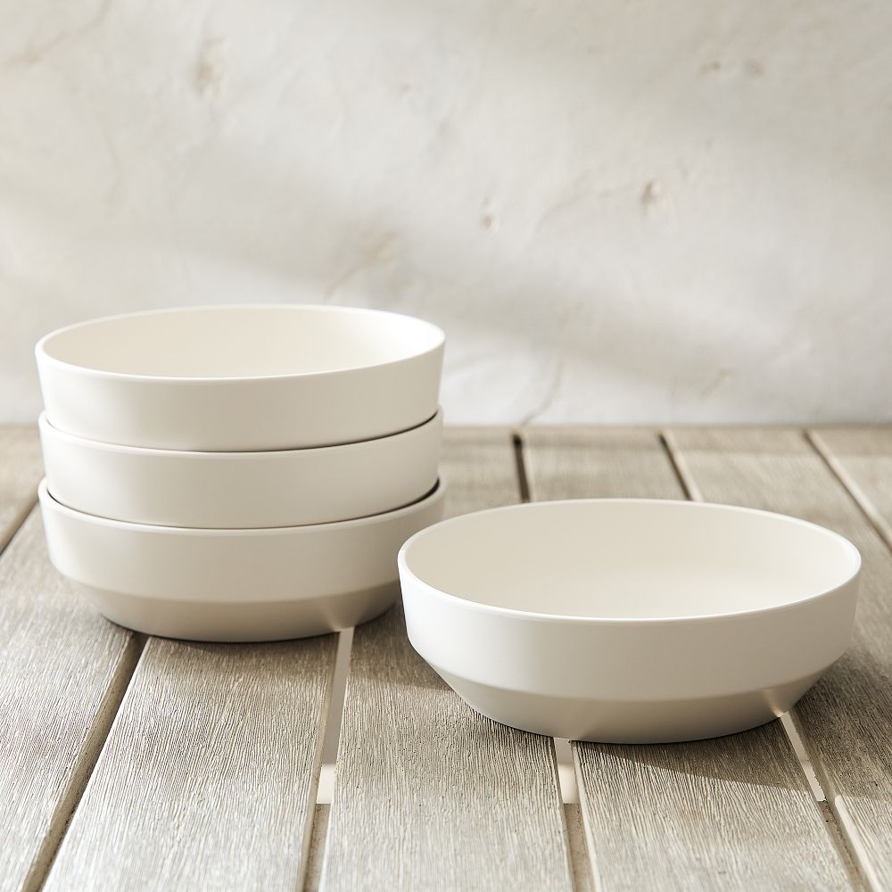 Modern Melamine Outdoor 8 Pasta Bowl Sets