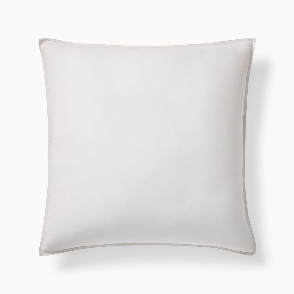 Organic Washed Cotton Percale Duvet Cover & Shams (2)