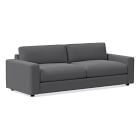 Chip & Dent: Urban 94" Sofa, Poly Fill, Performance Velvet, Pewter