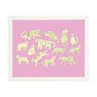 Kitty Print Framed Wall Art by Leah Duncan