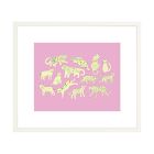 Kitty Print Framed Wall Art by Leah Duncan