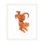 Theo the Tiger Framed Wall Art by Ula Boom