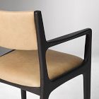 Damon Cafe Leather Dining Arm Chair
