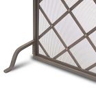 Iron Weave Fireplace Screen