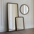 Geo Burled Wood Wall Mirror - Round