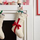 Felt Red Bow Stocking