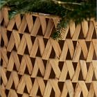 Open Weave Zig Zag Tree Collar - Natural