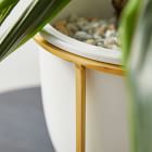 Eden Cross Base Tabletop Planters - White