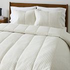 Heathered Linear Comforter &amp; Shams