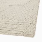 Textured Hexagon Wool Rug