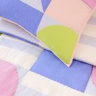 Mixed Material Geo Comforter