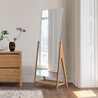 Free-Standing Wood Floor Mirror