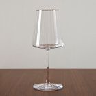 Horizon Lead-Free Crystal Silver-Rimmed Glassware Sets