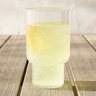 Fluted Acrylic Tall Drinking Glass Sets