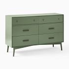 Kids Mid-Century Painted 6-Drawer Dresser (56")