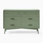 Kids Mid-Century Painted 6-Drawer Dresser (56")