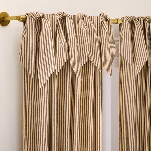 Striped Ikat Curtain | West Elm