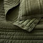 European Flax Linen Linework Quilt &amp; Shams