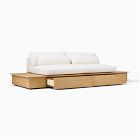 Harwood Storage Sofa w/ 2 Side Tables (111&quot;)