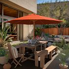 Contract Grade 11' Round Outdoor Patio Umbrella - Rustproof Aluminum Frame