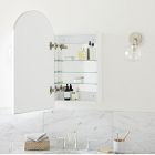 Arched Metal Framed Medicine Cabinet