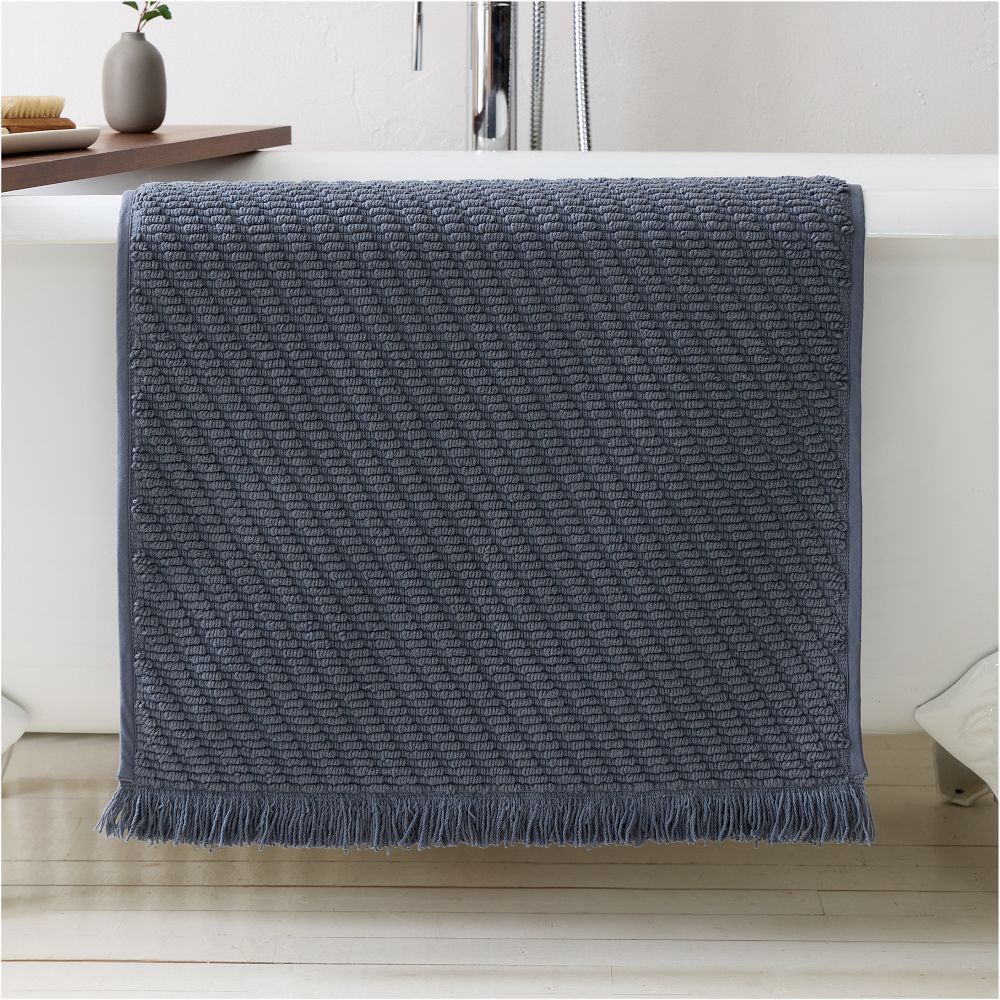 Diagonal Ribbed Bath Mat