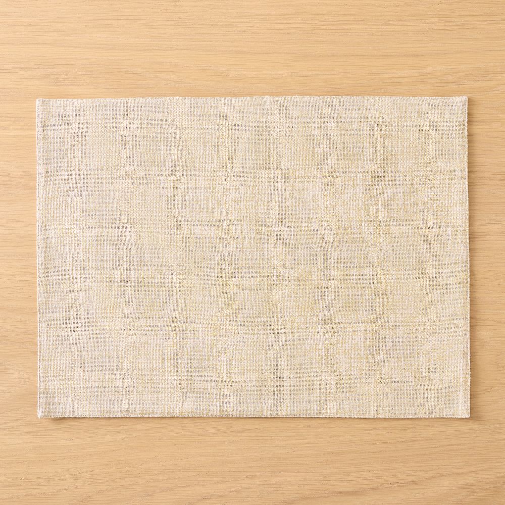 Metallic Foil Linens Placemat Sets - Gold, Set of 4