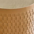 Round Leather Handled Baskets