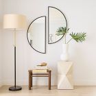 Half-Moon Metal Wall Mirror - Small