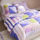 Mixed Material Geo Comforter