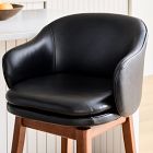Wayne Leather Swivel Bar &amp; Counter Stools