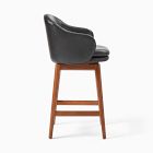 Wayne Leather Swivel Bar &amp; Counter Stools