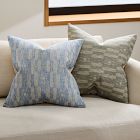 Checkered Ikat Pillow Cover