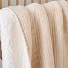 Cozy Jersey Linear Cloud Baby Blanket