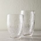 Crackled Glassware Sets
