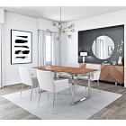 Chevron Walnut Media Console (79&quot;)