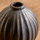 Metallic Ceramic Bud Vases