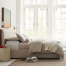 Warm Grey Tencel Linen Bedding