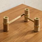 Wood &amp; Metal Centerpiece Candle Holder
