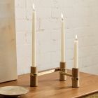Wood &amp; Metal Centerpiece Candle Holder