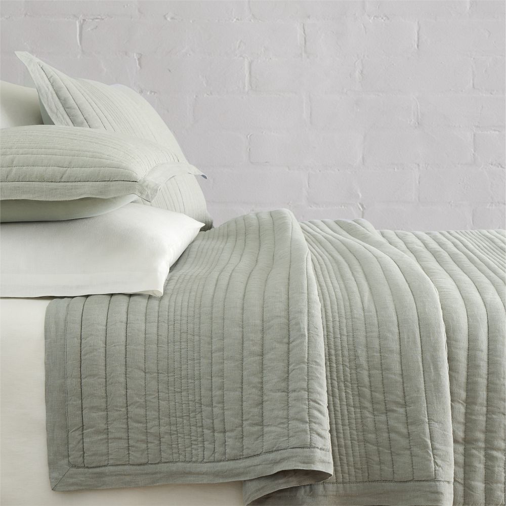 European Flax Linen Linework Quilt