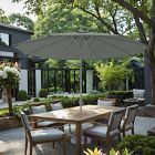 Premium 11' Round Outdoor Patio Umbrella - Rustproof Aluminum Tilt Frame