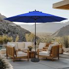 Premium 11' Round Outdoor Patio Umbrella - Rustproof Aluminum Tilt Frame
