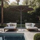 Premium Contract Grade 9' Round Outdoor Patio Umbrella - Rustproof Aluminum Frame