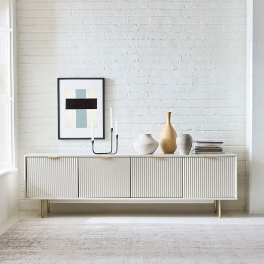 Quinn Shallow Media Console (48